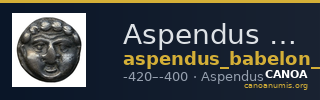 Aspendus Babelon 1910 1578-9 — CANOA