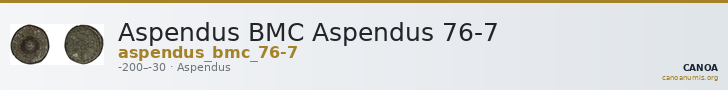 Aspendus BMC Aspendus 76-7 — CANOA