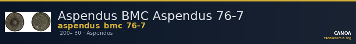 Aspendus BMC Aspendus 76-7 — CANOA