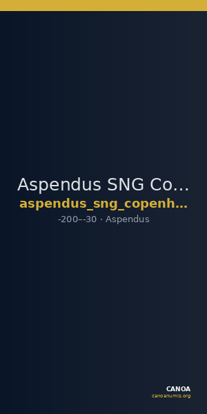 Aspendus SNG Copenhagen Aspendus 261 — CANOA