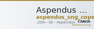 Aspendus SNG Copenhagen Aspendus 261 — CANOA