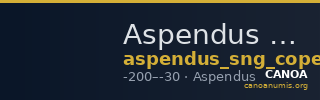 Aspendus SNG Copenhagen Aspendus 261 — CANOA