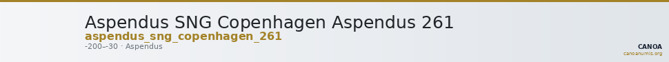 Aspendus SNG Copenhagen Aspendus 261 — CANOA