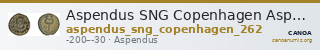 Aspendus SNG Copenhagen Aspendus 262 — CANOA