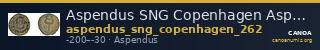 Aspendus SNG Copenhagen Aspendus 262 — CANOA