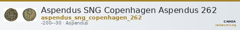 Aspendus SNG Copenhagen Aspendus 262 — CANOA