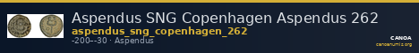 Aspendus SNG Copenhagen Aspendus 262 — CANOA
