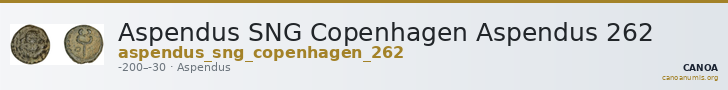 Aspendus SNG Copenhagen Aspendus 262 — CANOA