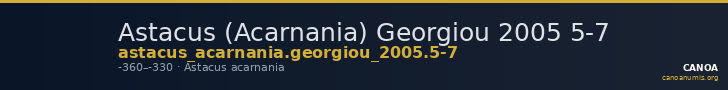 Astacus (Acarnania) Georgiou 2005 5-7 — CANOA