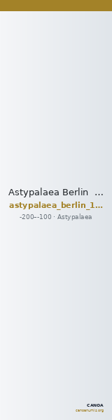 Astypalaea Berlin  18301200 — CANOA