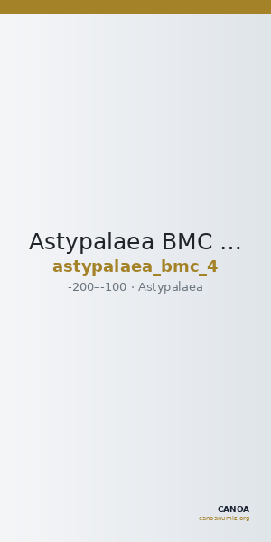 Astypalaea BMC Astypalaea 4 — CANOA