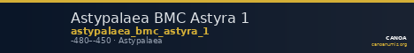 Astypalaea BMC Astyra 1 — CANOA
