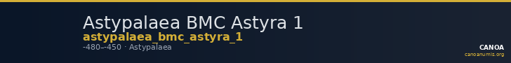 Astypalaea BMC Astyra 1 — CANOA