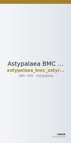 Astypalaea BMC Astyra 3-6 — CANOA
