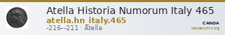 Atella Historia Numorum Italy 465 — CANOA