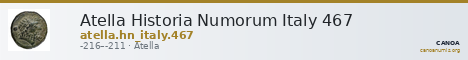 Atella Historia Numorum Italy 467 — CANOA