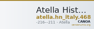 Atella Historia Numorum Italy 468 — CANOA