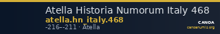 Atella Historia Numorum Italy 468 — CANOA