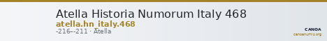 Atella Historia Numorum Italy 468 — CANOA