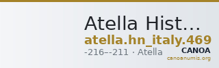 Atella Historia Numorum Italy 469 — CANOA