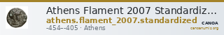 Athens Flament 2007 Standardized coinage — CANOA