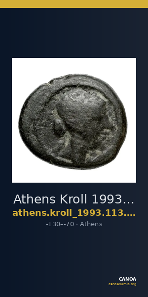 Athens Kroll 1993 113, 131 — CANOA