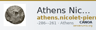 Athens Nicolet-Pierre and Kroll 1990 1-28 (Quadridigité) — CANOA