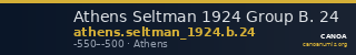 Athens Seltman 1924 Group B. 24 — CANOA