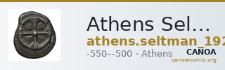 Athens Seltman 1924 Group B. 31-38, D. 65-67, 74-5, 82, 86 — CANOA