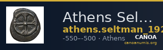 Athens Seltman 1924 Group B. 31-38, D. 65-67, 74-5, 82, 86 — CANOA