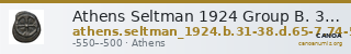 Athens Seltman 1924 Group B. 31-38, D. 65-67, 74-5, 82, 86 — CANOA