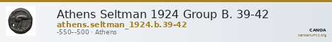 Athens Seltman 1924 Group B. 39-42 — CANOA