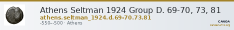 Athens Seltman 1924 Group D. 69-70, 73, 81 — CANOA