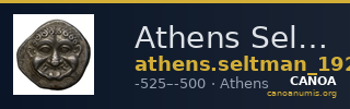 Athens Seltman 1924 Group K. 316-327 — CANOA