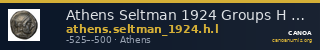 Athens Seltman 1924 Groups H and L — CANOA