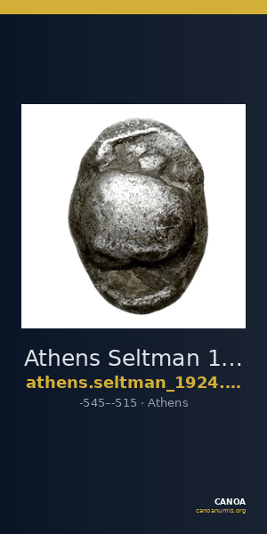 Athens Seltman 1924 p. 167, hemiobol 1 — CANOA