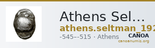 Athens Seltman 1924 p. 167, hemiobol 1 — CANOA