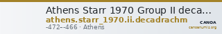 Athens Starr 1970 Group II decadrachm — CANOA