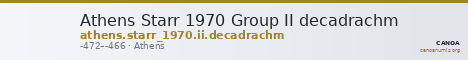 Athens Starr 1970 Group II decadrachm — CANOA