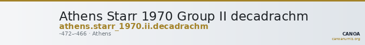 Athens Starr 1970 Group II decadrachm — CANOA