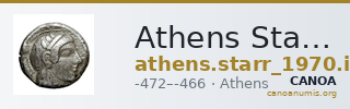 Athens Starr 1970 Group II tetradrachm — CANOA
