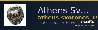 Athens Svoronos 1923-6 Pl. 22, 29-34 — CANOA