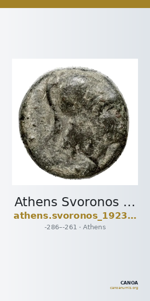 Athens Svoronos 1923-6 Pl. 24, 1-9 — CANOA