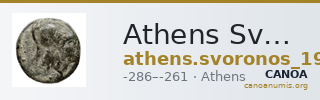 Athens Svoronos 1923-6 Pl. 24, 1-9 — CANOA