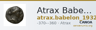 Atrax Babelon 1932 736 — CANOA