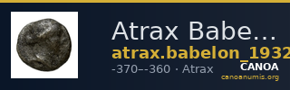 Atrax Babelon 1932 736 — CANOA