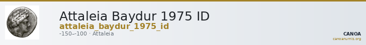 Attaleia Baydur 1975 ID — CANOA