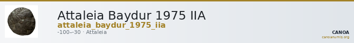 Attaleia Baydur 1975 IIA — CANOA