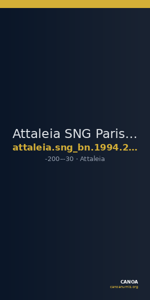 Attaleia SNG Paris 238 — CANOA