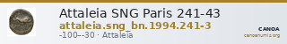 Attaleia SNG Paris 241-43 — CANOA